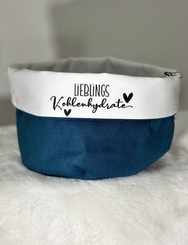 Little one Brotkörbchen petrol/weiß NEU