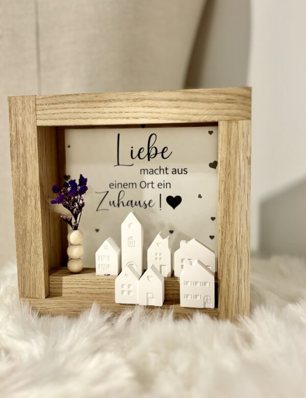 Lichtbox Häuser Liebe