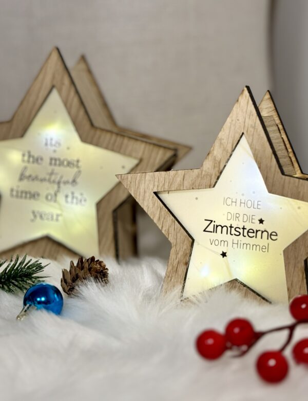 Leuchtstern Zimtsterne