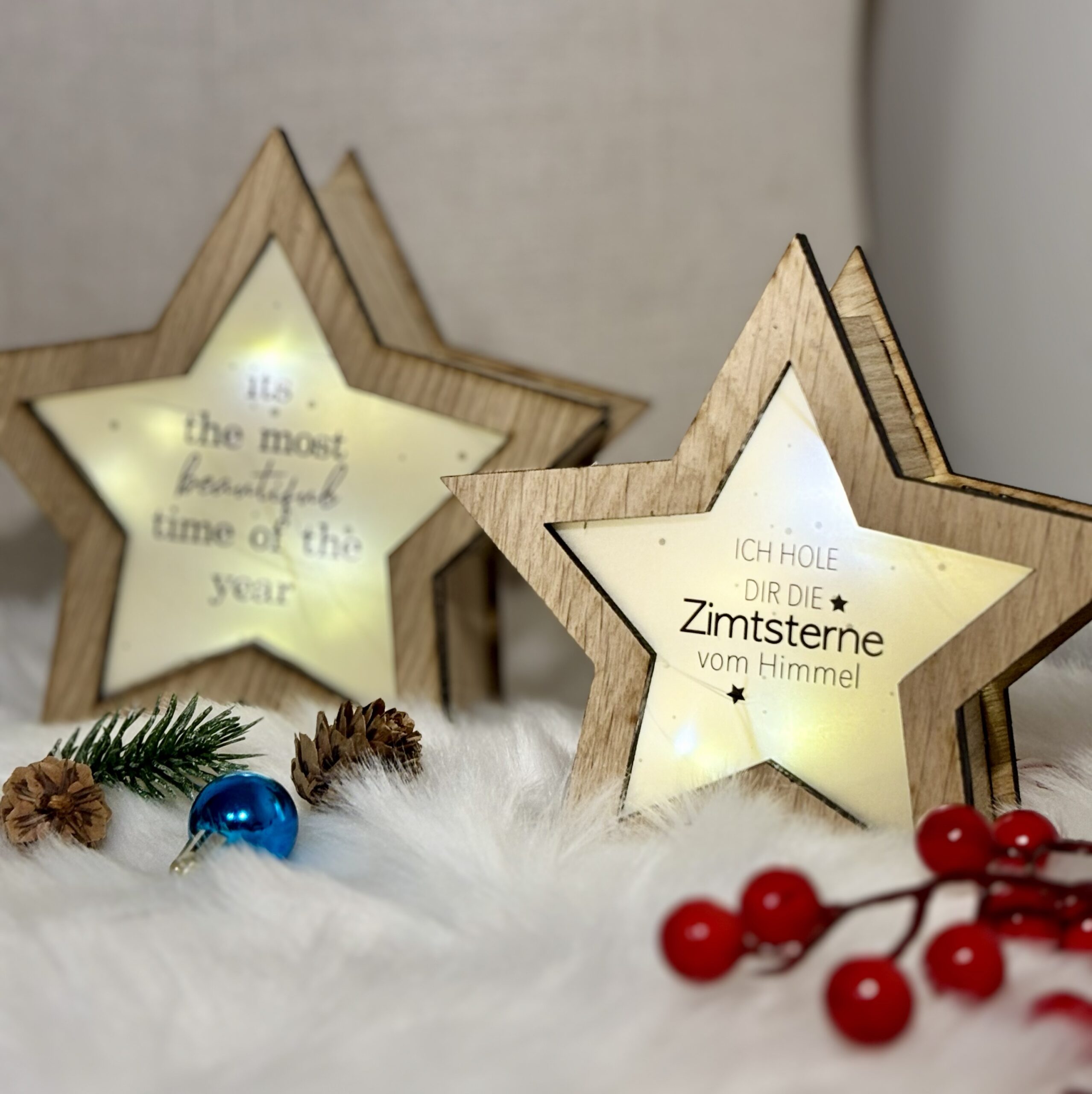 Leuchtstern Zimtsterne