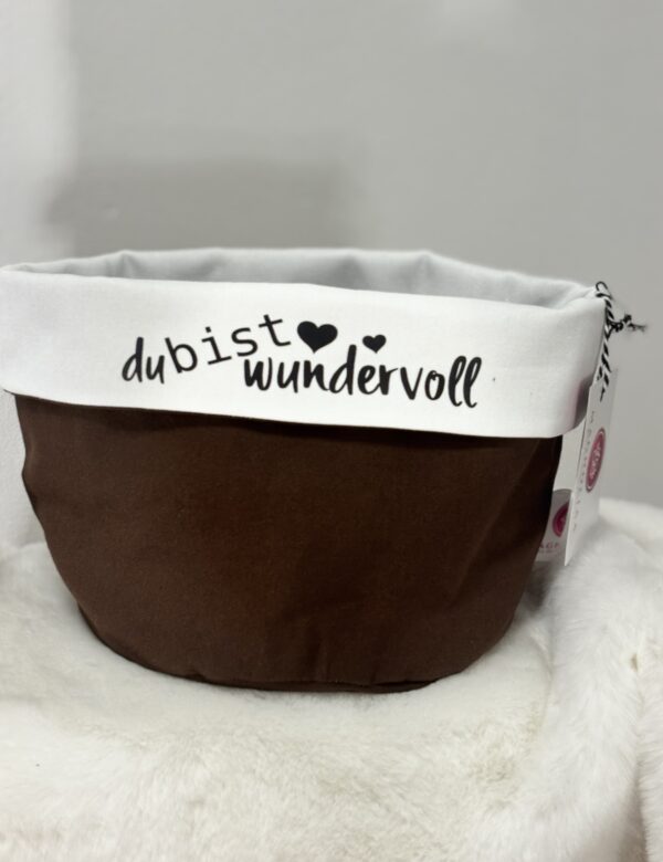 Brotkörbchen braun/weiß