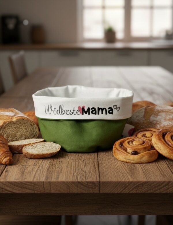 Little one Brotkörbchen 💕Mama Edition 💕grün/weiß