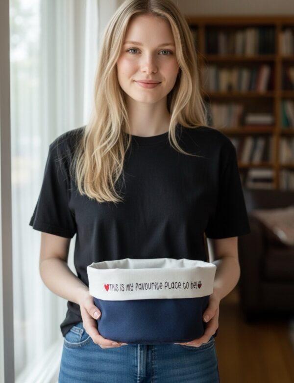 Little one Brotkörbchen 💕Mama Edition 💕jeansblau/weiß