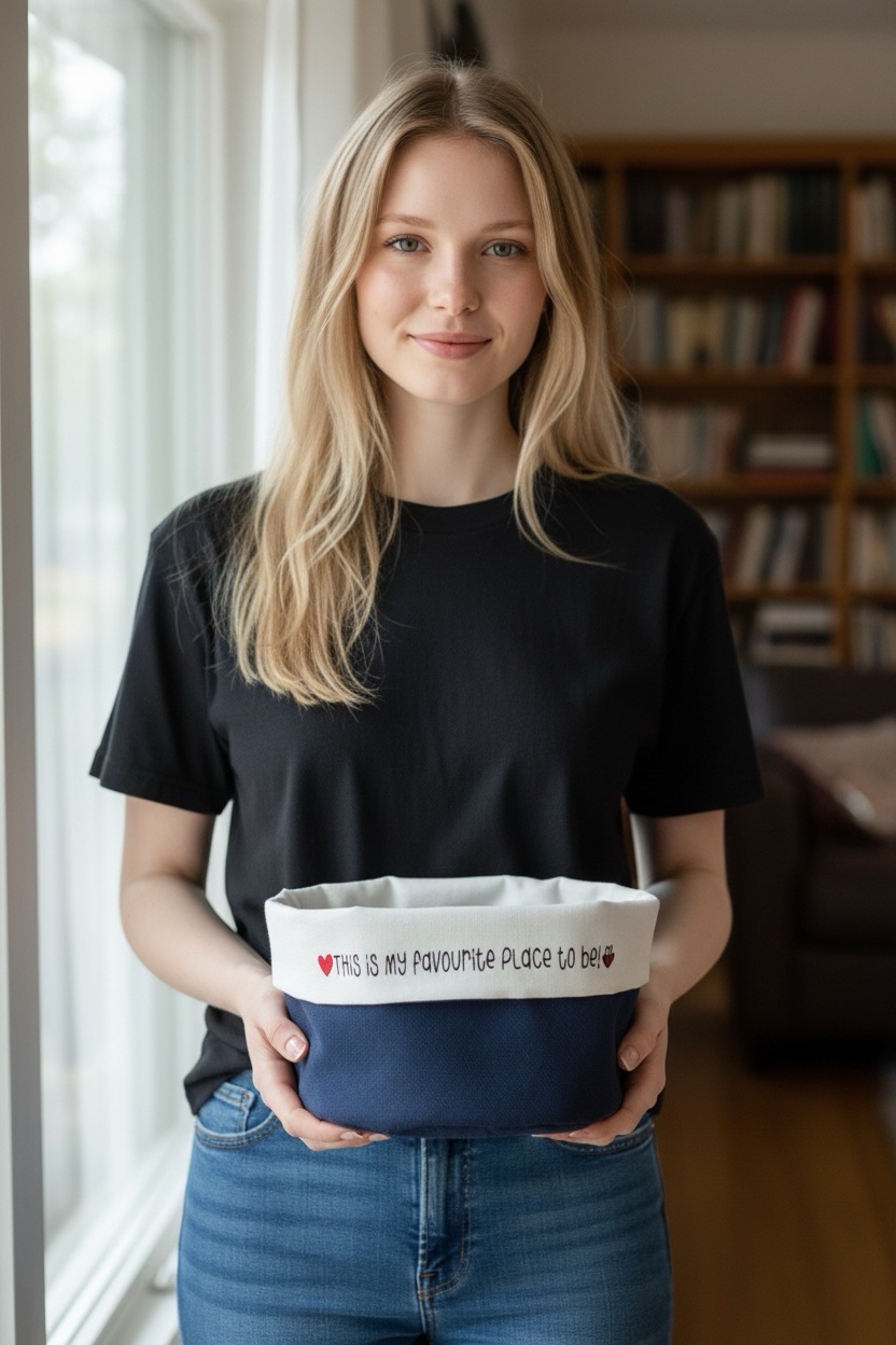 Little one Brotkörbchen 💕Mama Edition 💕jeansblau/weiß