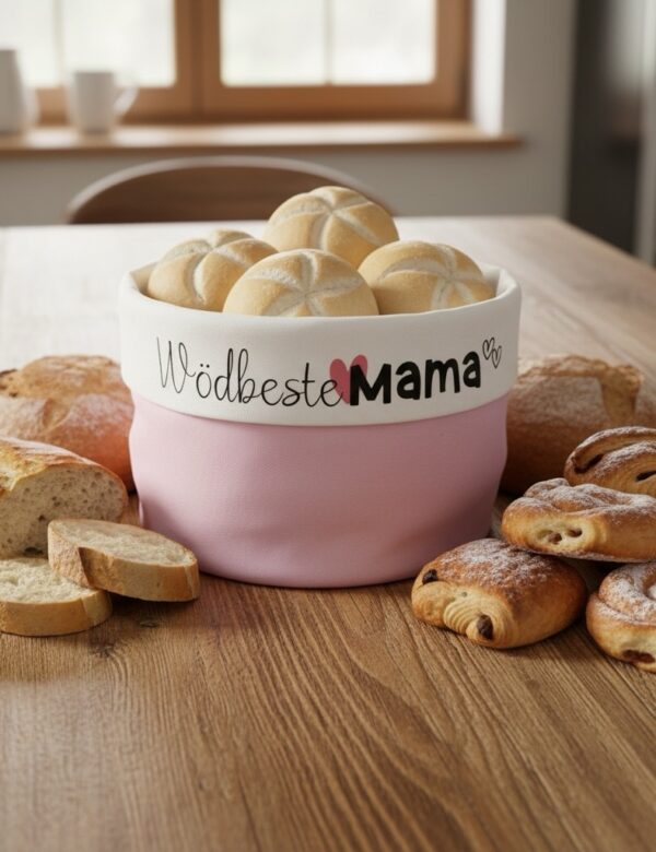Brotkörbchen 💕Mama Edition💕 rosa /weiß