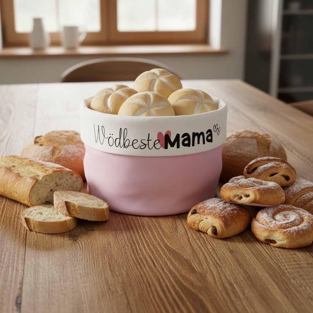Brotkörbchen 💕Mama Edition💕 rosa /weiß