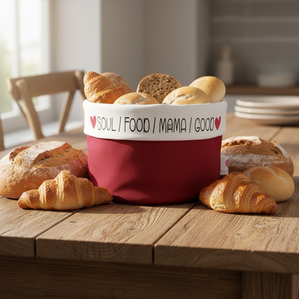 Brotkörbchen 💕Mama Edition💕 weinrot /weiß