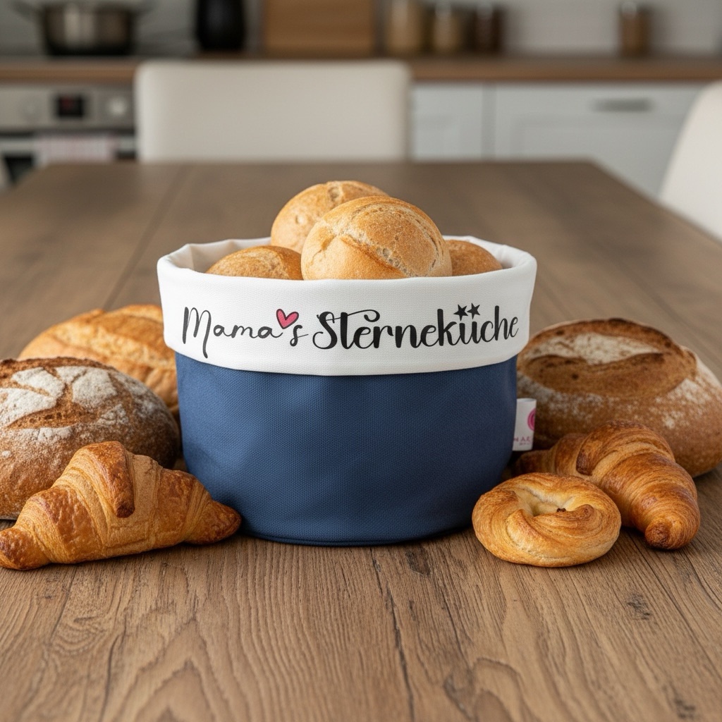 Brotkörbchen 💕Mama Edition💕 jeansblau /weiß